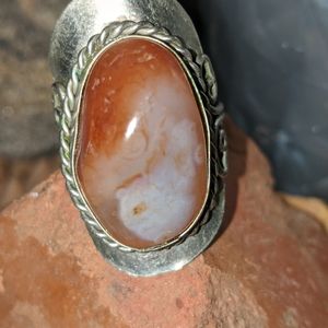 Sterling Silver Ring w/ crystal